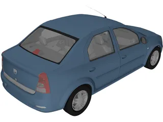 Dacia Logan (2009) 3D Model