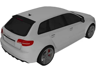 Audi RS3 8PA Sportback 3D Model