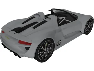 Porsche 918 Spyder Concept 3D Model