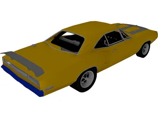 Dodge Super Bee (1970) 3D Model