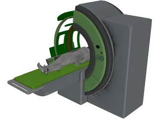 Magnetic Resonance Tomograph 3D Model