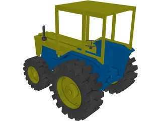 Toy Tractor 3D Model