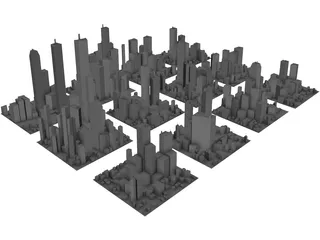 Cityscape Collection 3D Model