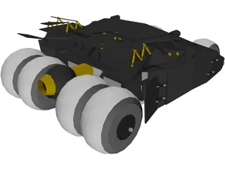 Batman Tumbler Car 3D Model