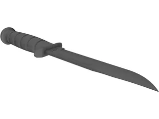 KA-BAR Knife 3D Model