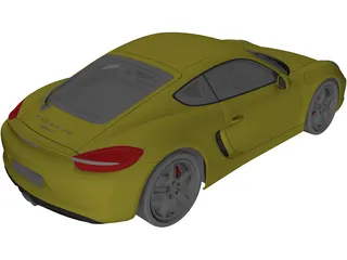 Porsche Cayman S (2013) 3D Model