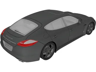 Porsche Panamera Turbo S (2012) 3D Model