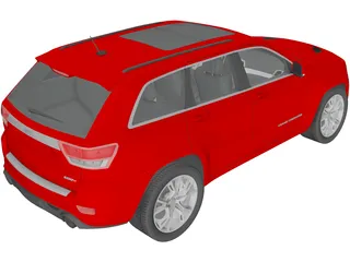 Jeep Grand Cherokee SRT8 (2012) 3D Model