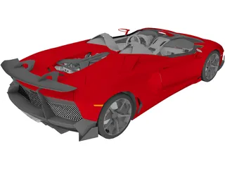 Lamborghini Aventador J 3D Model