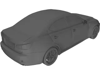 Lexus IS 200d (2011) 3D Model