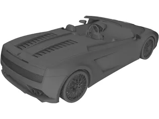 Lamborghini Gallardo LP560-4 Spyder (2011) 3D Model