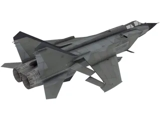 MiG-31 Foxhound 3D Model