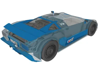 Bugatti EB110 3D Model