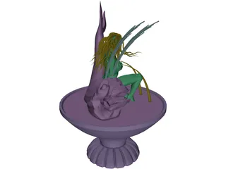 Medusa Fountain 3D Model