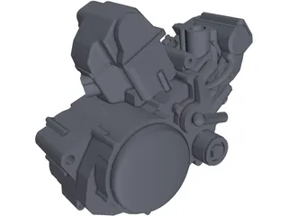 Aprilia SXV 550 Engine 3D Model