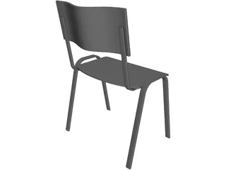 Classroom Chair 3D Model