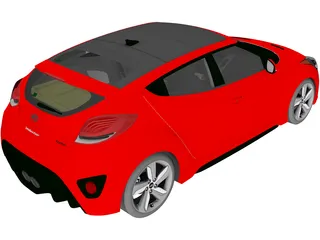 Hyundai Veloster Turbo (2013) 3D Model