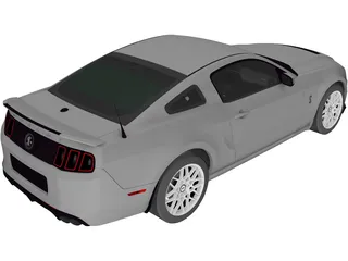 Ford Mustang Shelby GT500 (2013) 3D Model