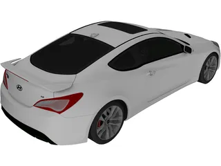 Hyundai Genesis Coupe (2013) 3D Model