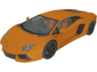 Lamborghini Aventador LP700-4 (2012) 3D Model