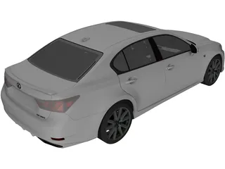 Lexus GS350 F (2013) 3D Model