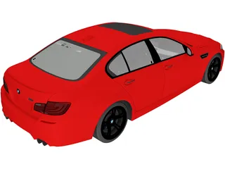 BMW M5 Sedan [F10] (2012) 3D Model