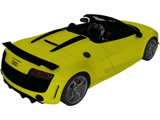 Audi R8 GT Spyder (2012) 3D Model