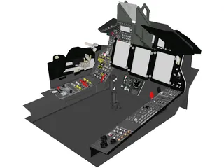 Mikoyan MiG-29 Cockpit 3D Model