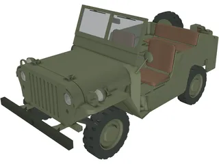 Jeep Willys 3D Model