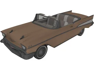 Chevrolet BelAir Convertible (1957) 3D Model