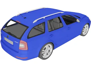 Skoda Octavia RS Combi (2010) 3D Model