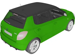 Skoda Fabia RS (2010) 3D Model