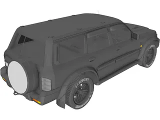 Nissan Patrol GR Y61 3D Model