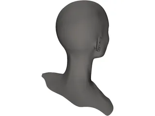 Head Female 3D Model