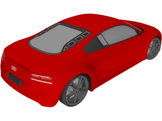 Audi e-tron Concept (2009) 3D Model