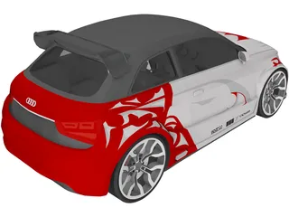 Audi A1 [Tuned] 3D Model