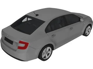 Skoda Rapid (2013) 3D Model