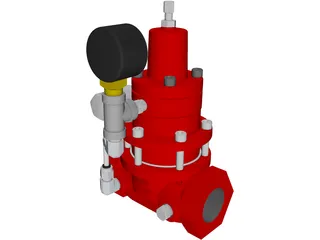 Kimray Pressure Regulator 3D Model