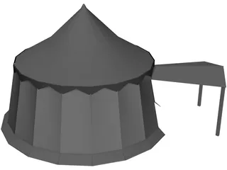 Roman Big Tent 3D Model