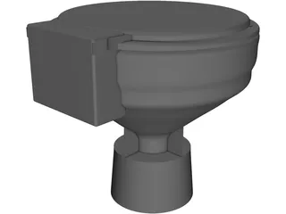 Electric Toilet 3D Model