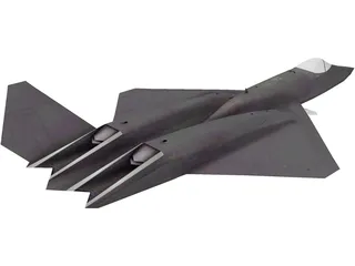 Northmann YF-23 Black Widow II 3D Model