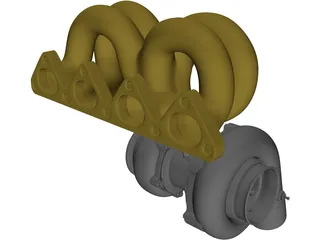 Turbocharger 3D Model