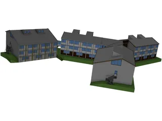 House for Students 3D Model