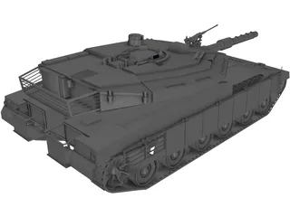 Merkava Tank 3D Model