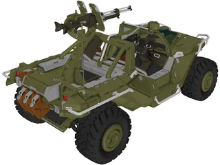 M12 FAV Warthog 3D Model