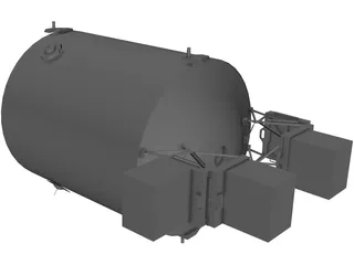 ISS Columbus module 3D Model