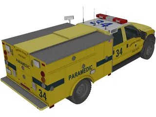 Ford F450 Rescue 3D Model