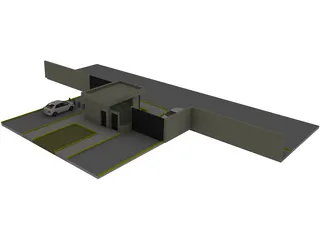 Gate House 3D Model