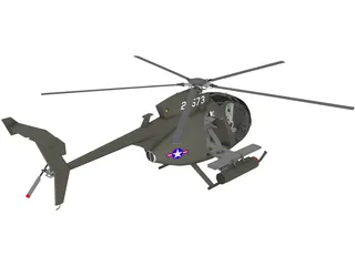 MD Helicopters MH-6 Little Bird 3D Model