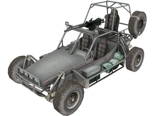 Military Buggy 3D Model